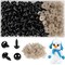 300pcs 10mm Black Plastic Safety Eyes with Washers for Amigurumi & Crochet Crafts